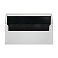 LUX #10 Foil-Lined Square-Flap Envelopes, Gummed Seal, White/Black, Pack Of 250 1 thumbnail image