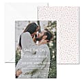 Custom Full-Color Save The Date Announcements With Envelopes, 5" x 7", Dotted Day, Box Of 25 Cards