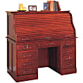 Cole Office Farwell Roll-Top Desk, 51 3/4"H x 54"W x 29"D, Cherry 1 thumbnail image