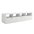 Sauder® Morgan Main Entertainment Credenza, 19-1/3”H x 80”W x 20”D, White