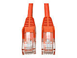 Tripp Lite Cat5e 350 MHz Snagless Molded (UTP) Ethernet Cable (RJ45 M/M) PoE Orange 3 ft. (0.91 m)