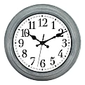 Realspace™ Round Wall Clock, 13", Wiped Gray 1 thumbnail image
