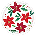 Amscan Christmas Wishes 7" Paper Plates, Red, Pack Of 48 Plates