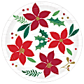 Amscan Christmas Wishes 7" Paper Plates, Red, Pack Of 48 Plates 1 thumbnail image