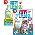 Scholastic Teacher Resources Puppy & Kitty Activity Book Bundle, Set Of 2 Books