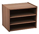 IRIS TACHI Modular Organizer Box With Adjustable Modular Shelving,12"H x 15-3/4"W x 11-7/16"D, Dark Brown