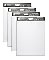 Office Depot® Brand Self-Stick Easel Pads, 25" x 30", 30 Sheets, 80% Recycled, White, Pack Of 4 Pads