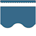 Teacher Created Resources Scalloped Border Trim, 2-3/16" x 35", Slate Blue, Pack Of 12 1 thumbnail image