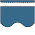 Teacher Created Resources Scalloped Border Trim, 2-3/16" x 35", Slate Blue, Pack Of 12