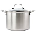 Martha Stewart Everday Midvale 8-Quart Stainless Steel Stock Pot With Lid, Silver 1 thumbnail image