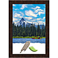 Amanti Art Picture Frame, 24" x 34", Matted For 20" x 30", William Mottled Bronze Narrow