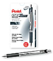 Pentel® EnerGize Mechanical Pencils, 0.7 mm, Black/Silver, Pack Of 12