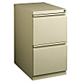 WorkPro® 23"D Vertical 2-Drawer Mobile Pedestal File Cabinet, Putty 1 thumbnail image