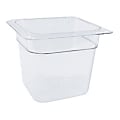 Cambro 1/6 Size Camwear Food Pan 6" x 7" x 7", Clear 1 thumbnail image