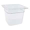 Cambro 1/6 Size Camwear Food Pan 6" x 7" x 7", Clear