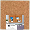 Quartet® Cork Unframed Bulletin Board Wall Tiles, 12" x 12", Natural Brown, Pack Of 4 1 thumbnail image