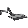 Chief Height-Adjustable Keyboard and Mouse Tray Wall Mount - Black - 10 lb Load Capacity