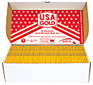 Cra-Z-Art U.S.A. Gold Sharpened Pencils, #2 Lead, Medium, Yellow, Box Of 500 Pencils