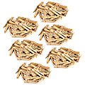 Teacher Created Resources STEM Basics Medium Clothespins, Beige, 50 Clothespins Per Pack, Set Of 6 Packs