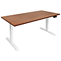 Mount-It! Dual-Motor Electric Standing Desk With Adjustable Height And 55"W Tabletop, Brown 1 thumbnail image