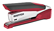 PaperPro InPower™ Premium Desktop Stapler With Antimicrobial Protection, 28-Sheet Capacity, Red
