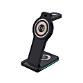 Centon 3-in-1 Wireless Charger, Black, OB-A5A 1 thumbnail image