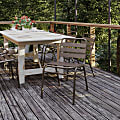 Flash Furniture Lila Aluminum Restaurant Stack Armless Chair, Bronze 1 thumbnail image