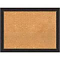 Amanti Art Rectangular Non-Magnetic Cork Bulletin Board, Natural, 32” x 24”, Accent Bronze Narrow Frame 1 thumbnail image