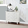 Coast To Coast Nano Wooden Chest With 3 Drawers, 33”H x 38”W x 16”D, White