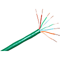CP TECH ClearLinks 1000FT CAT6 CMP Plenum 550MHZ 4Pair UTP 23AWG Solid Green Bulk Cable - Category 6 - 1000ft - 550MHZ - Bulk - Solid - Green 1 thumbnail image