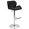 LumiSource Jubilee Bar Stool, Black/Chrome