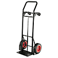 Global Hardlines® Convertible Hand Truck, 500-600 Lb Capacity, 47 1/5"H x 20 2/5"W x 16 4/5"D, Black/Red