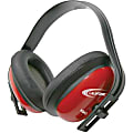 Califone Hearing Safe Hearing Protector - Adjustable Headband, Noise Reduction, Adjustable Earcup - Noise Protection - Bright Red