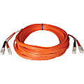 Tripp Lite 2M Duplex Multimode 50/125 Fiber Optic Patch Cable SC/SC 6' 6ft 2 Meter - SC Male - SC Male - 2m - Orange 1 thumbnail image