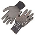 Ergodyne Proflex 7044-12PR PU-Coated Cut-Resistant Gloves, Gray, Large, Set Of 12 Pairs