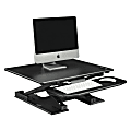 Lorell® Electric Sit-To-Stand Desk Riser, 17-2/10"H x 31-1/2"W x 24-3/8"D, Black 1 thumbnail image