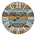 FirsTime & Co.® Maritime Planks Wall Clock, Multicolor