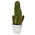 Nearly Natural Cactus Succulent 18” Artificial Plant With Planter, 18”H x 7”W x 6”D, Green 1 thumbnail image