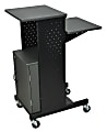 Luxor Presentation Station With Cabinet, 40"H x 18"W x 30"D, Gray
