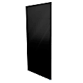 Ghent Aria Low-Profile Magnetic Glass Whiteboard, 48" x 36", Black