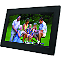 Naxa 10.1" TFT LED Digital Photo Frame - 10.1" LED Digital Frame - Black - 1024 x 600 - Cable - 16:9 - JPEG - Automatic Image Rotation, Clock, Slideshow, Zoom, Calendar - USB - Desktop 1 thumbnail image