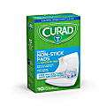 CURAD® Sterile Nonstick Adhesive Pads, 2" x 3", White, 10 Bandages Per Pack, Case Of 12 Packs