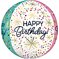 Amscan Birthday Foil Balloon, Circle, 16", Orbz Confetti Sprinkle 1 thumbnail image
