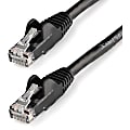 StarTech.com 8ft CAT6 Ethernet Cable - Black Snagless Gigabit CAT 6 Wire - 8ft Black CAT6 up to 160ft - 650MHz - 8 foot UL ETL verified Snagless UTP RJ45 patch/network cord