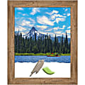 Amanti Art Owl Brown Wood Picture Frame, 20" x 24", Matted For 16" x 20"