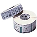 Zebra Label Paper 4 x 6in Thermal Transfer Zebra Z-Perform 2000T  core - 4" Width x 6" Length - Permanent Adhesive - Thermal Transfer - White - Paper, Acrylic - 2000 / Roll - 2 / Roll - Perforated, Fanfold