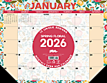 2026 Willow Creek Press Desk Pad Calendar, 22" x 17", Spring Floral, January To December, 57278 1 thumbnail image