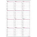 Office Depot Brand Yearly Wall Calendar, 24" x 36", White, January 2027 to December 2027, OD30142827 1 thumbnail image