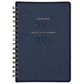 AT-A-GLANCE® Signature Collection Academic 2025-2026 Weekly Monthly Planner, Navy, Small, 5" x 8" 1 thumbnail image