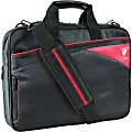V7 13.3" Edge Ultra Slim Laptop Bag with Red Trim